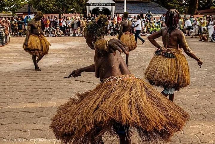 Vodun festival dancers